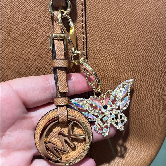 Michael Kors Tan Leather Tote Bag with Structured Design NWOT - Picture 4 of 15